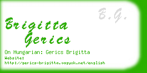 brigitta gerics business card